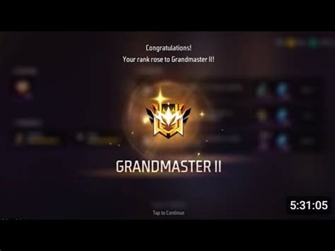 Free Fire Br Rank Push In Grandmaster Lobby Free Fire Rank Push To