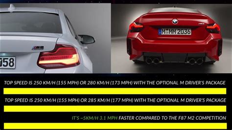 Bmw G87 M2 Vs F87 M2 Coupé Side By Side Comparison Youtube