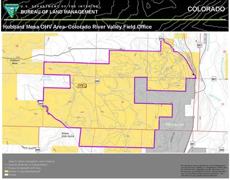 Hubbard Mesa Off Highway Vehicle Area Map Bureau Of Land Management Blm Ohv Maps California