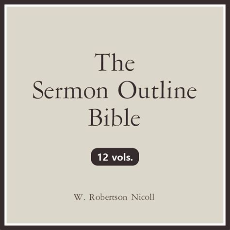 The Sermon Outline Bible (12 vols.) - Verbum