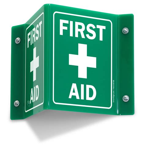 First Aid Projecting Signs