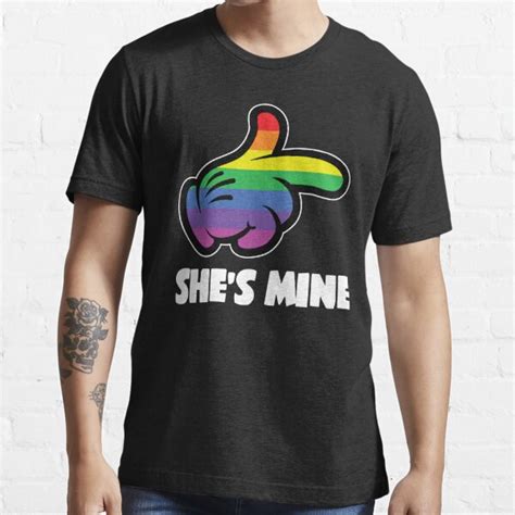 Lesbian Couple Shes Mine Im Hers Matching T Shirt For Sale By Printedkicks Redbubble