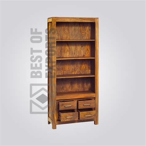 Solid Wooden Bookcase - Best of Exports