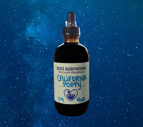 Organic California Poppy Tincture Eschscholzia Californica Herbal