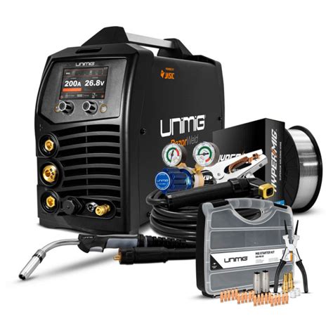 Unimig U11003k Razor 200 Pulse Migtigstick Welder Kit Gasweld