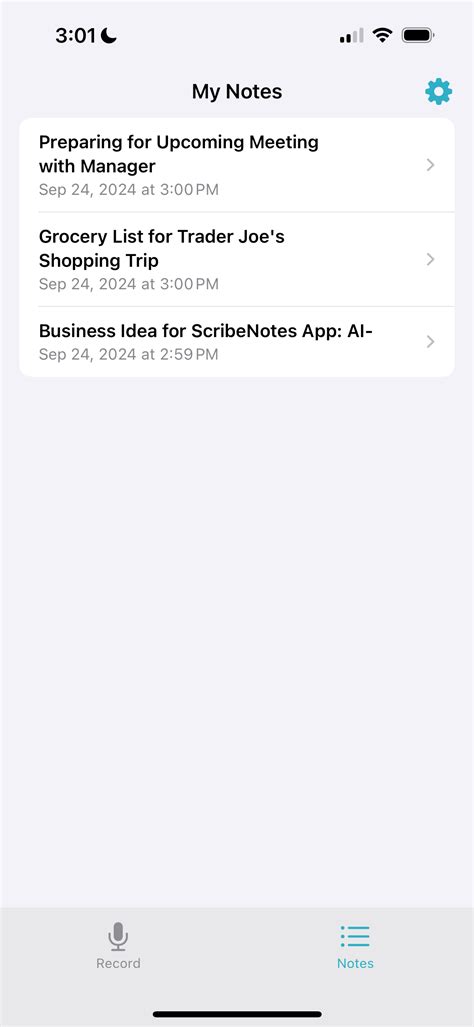 Scribe Notes | AI Voice Memos App for iOS