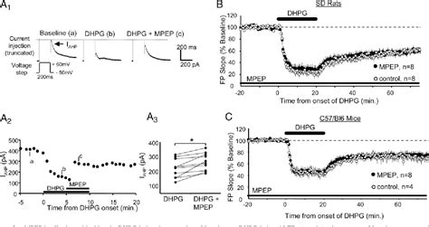 Figure From Differential Roles For Group Mglur Subtypes In