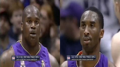 Shaquille O Neal Kobe Bryant Full Highlights Vs Nets Finals Gm