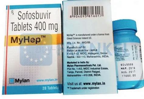 Sofosbuvir Myhep Tablets Mg Rs Bottle Frankel Healthcare