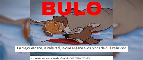 Esta Imagen De La Muerte De La Madre De Bambi No Aparece En La Pel Cula