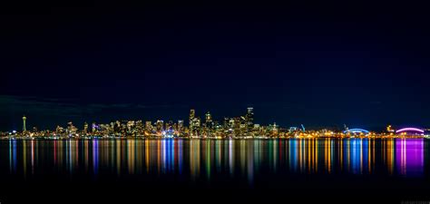 Seattle Over The Water From Alki Beach Rseattle
