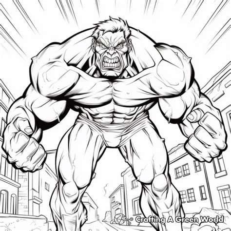 Hulk Coloring Pages Free And Printable