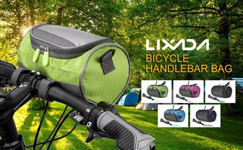 Lixada Bike Handlebar Bag Waterproof Bike Bucket Bag With Touch Screen