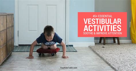 46 Essential Vestibular Activities And Input Ideas Vestibular