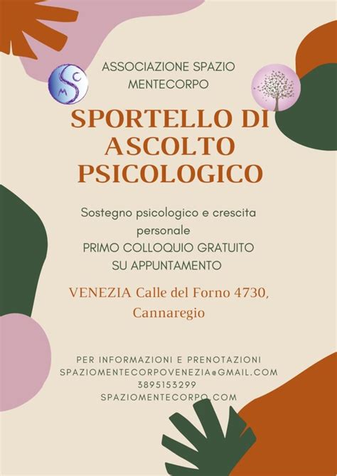 SPORTELLO DI ASCOLTO PSICOLOGICO Spazio MenteCorpo