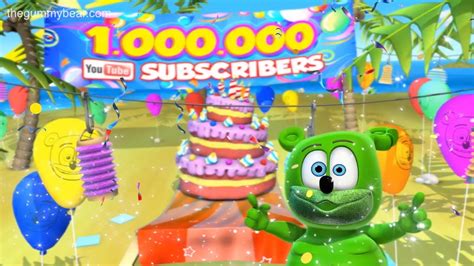 One Million Subscribers The Official Gummib R Channel Time To Party