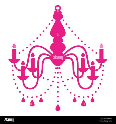 Vintage Baroque Chandelier Pink Stock Photo Alamy