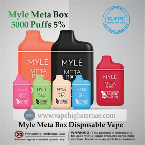 Myle Meta Box Disposable Vape Vape Highster Uae