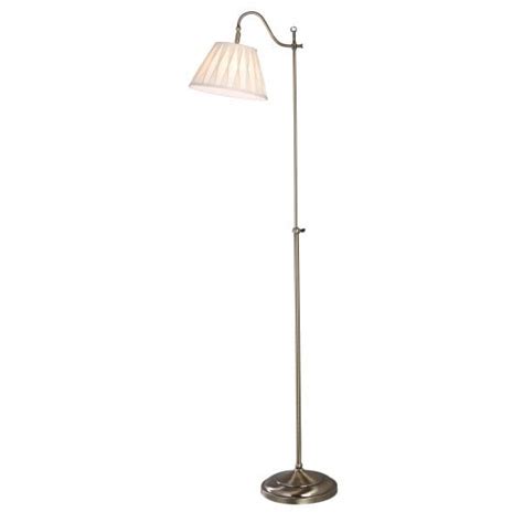 Suffolk Traditional Antique Brass Floor Lamp With Adjustable Head