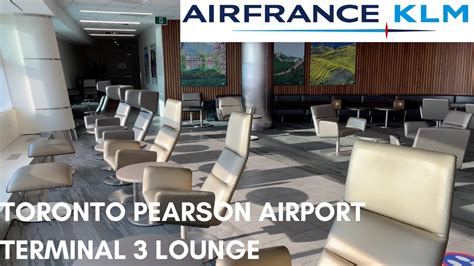 Air France Klm Lounge Toronto Pearson Airport Terminal Youtube