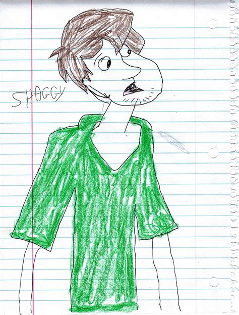 My Shaggy Drawing - Scooby-Doo Fan Art (28112403) - Fanpop