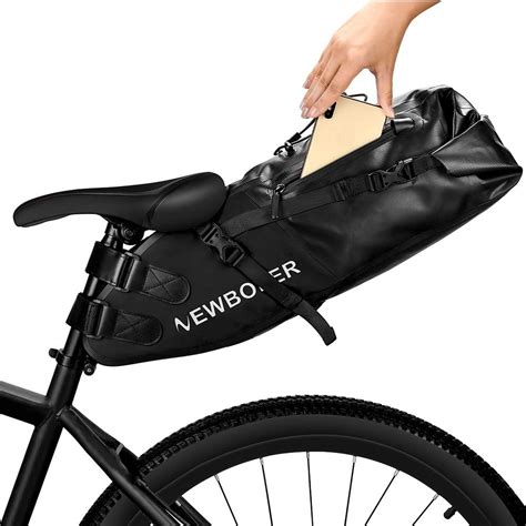 Amazon Newboler Bike Saddle Bag Large Waterproof Bike Storage