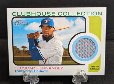 2022 Topps Heritage High Number Teoscar Hernandez Blue Jays Game