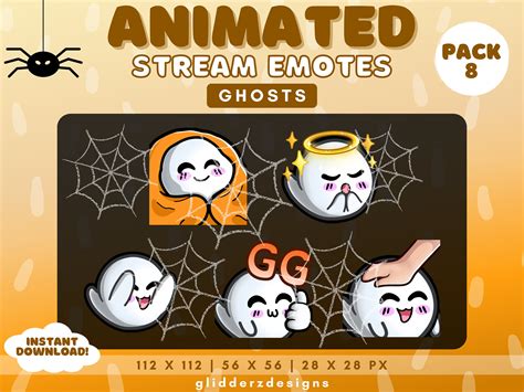 Animated Twitch Emotes Ghosts Ghost Animated Emotes Etsy