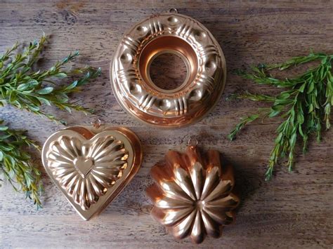 Copper Wall Decor Copper Kitchen Decor Kitchen Molds Vintage Copper