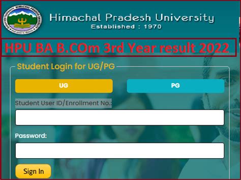 HPU BA B 2nd 3rd Year Result 2022 Hpuniv Ac In BA B Sc 2nd Year