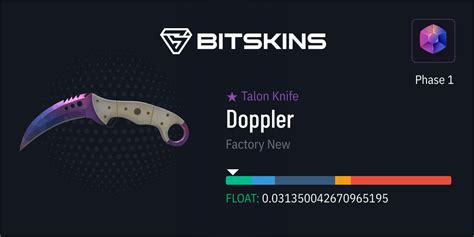 Talon Knife Doppler Phase 1 Factory New CS2 Item Buy Now On