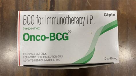 Onco Bcg Vaccine Cipla Ltd 1 Vial 40 Mg Rs 600 Vial Distinct Impex