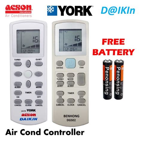 Daikin York Acson Universal Aircond Air Cond Remote Control Daikin York