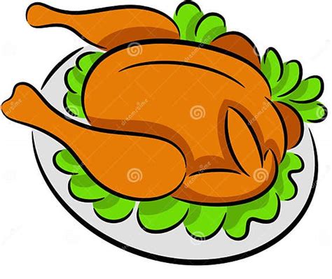 Grilled Chicken Stock Vector Illustration Of Baked Meat 24703696