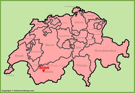 Sion Location On The Switzerland Map