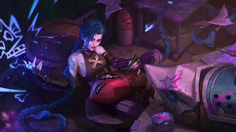 Jinx Arcane Lol Lor 4k 1811h Wallpaper Pc Desktop