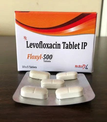 Levofloxacin 500mg Tablet Floxyl 500 Treatment Antibiotic 10x5 Rs