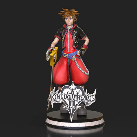 Stl File Sora Kingdom Hearts 🥰・3d Printable Model To Download・cults