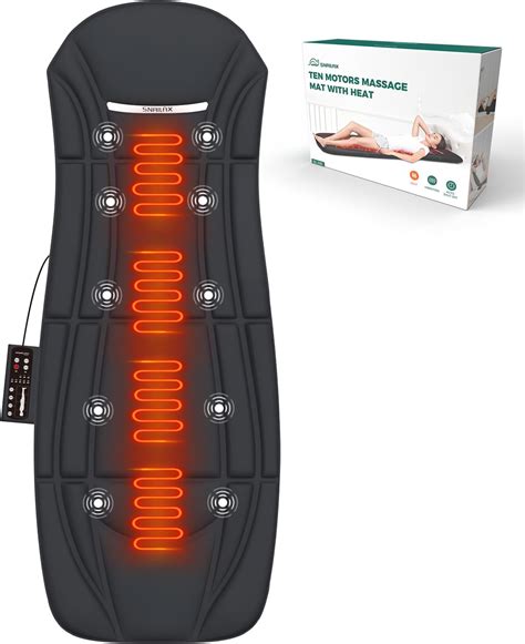 Cupilo Massager Mat Full Bodyheated Massage Pad With 10 Vibration Motors And 5