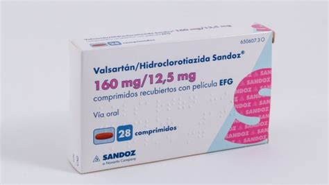 VALSARTAN HIDROCLOROTIAZIDA SANDOZ 160 Mg 12 5 Mg COMPRIMIDOS