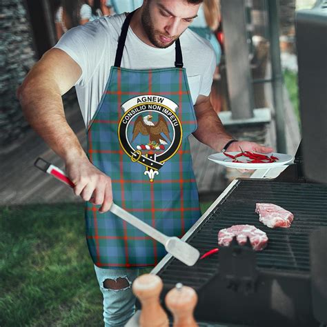 Agnew Ancient Tartan Clan Crest Apron Celticprime