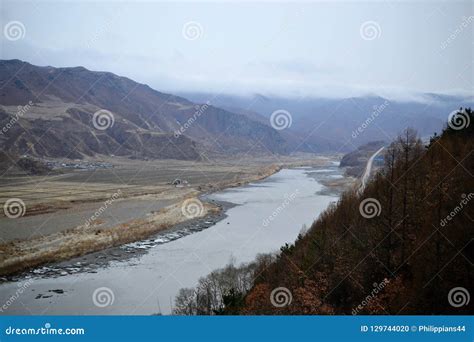 Tumen Jilin Province China River Border Between North Korea And