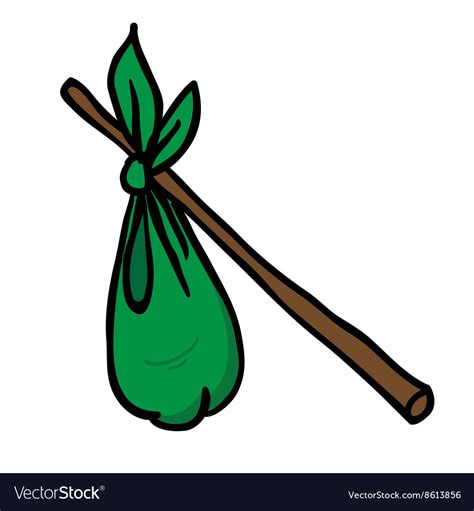 Hobo Sack Royalty Free Vector Image Vectorstock