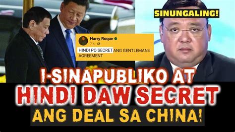 Harry Roque Naglilinis Na Naman Isinapubliko Daw Ang Gentleman S