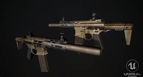 Artstation Aac Honey Badger Pdw Game Assets