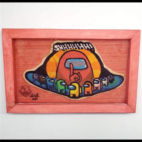 Among Us Sus” Preserved Pancake Art Dancakes