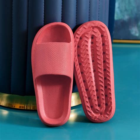 Slipper Selipar Pillow Unisex Cloud Air Slide Slipper Thick Sole Comfy ...