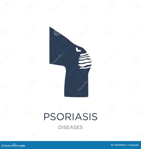 Psoriasis Icon Trendy Flat Vector Psoriasis Icon On White Background