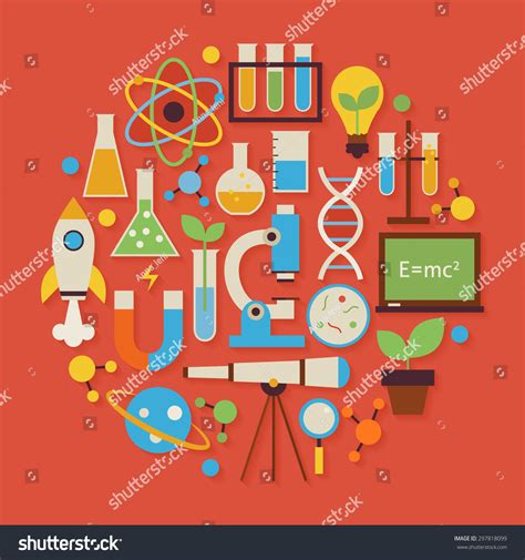 science physics chemistry biology images stock  vectors