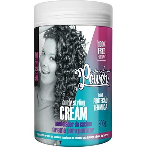 Creme De Pentear SOUL POWER Curly Styling Cream 800ml Cabelos